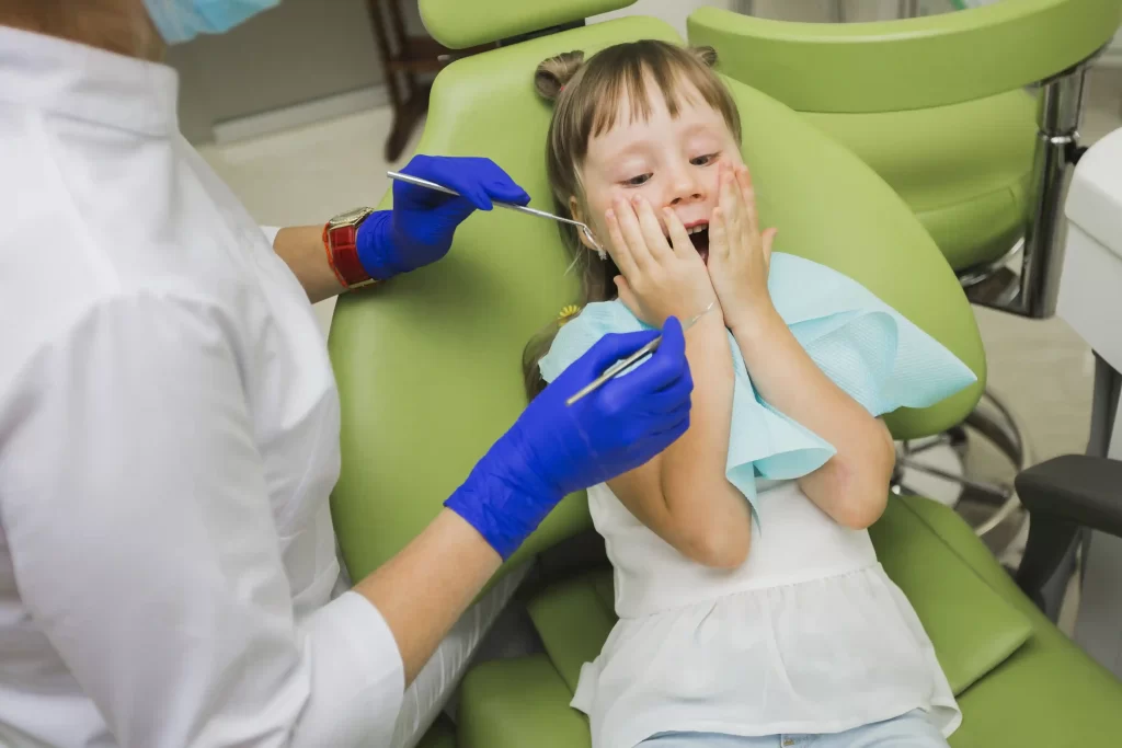 Child's fear during the dentist visit